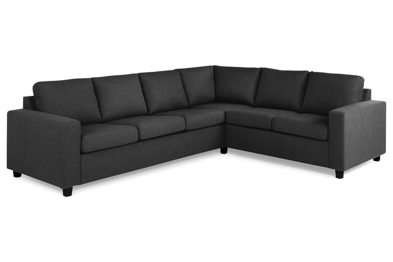 Crazy 5-personers Vendbar L-formet Large Hjørnesofa i Stof - Antracit - Møbler - Sofaer - Hjørnesofa