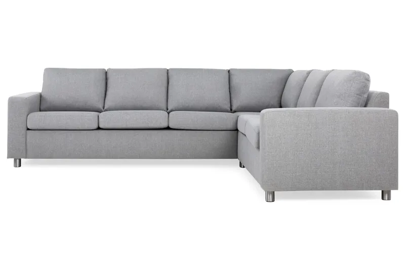 Crazy 5-personers Vendbar L-formet Large Hjørnesofa i Stof - Grå - Møbler - Sofaer - Hjørnesofa