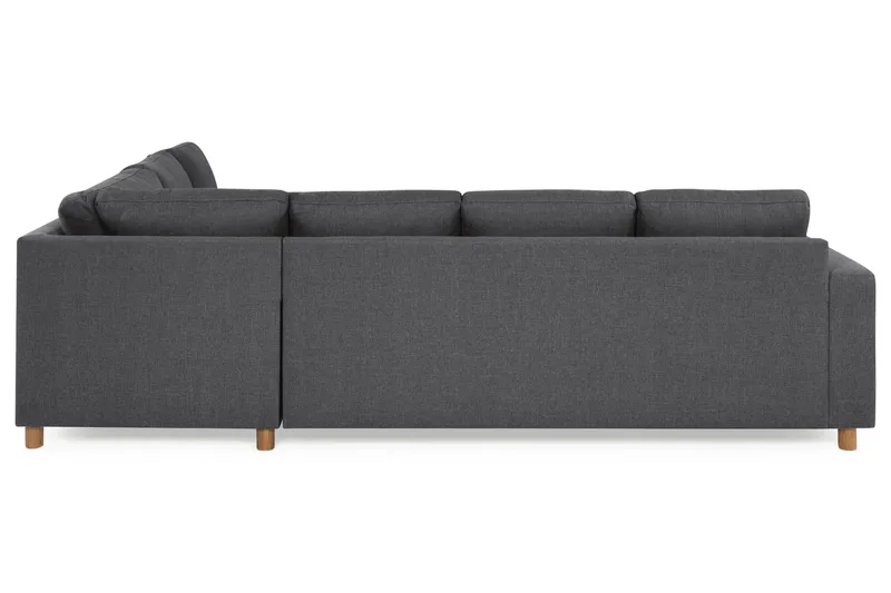 Crazy 5-personers Vendbar L-formet Large Hjørnesofa i Stof - Mørkegrå - Møbler - Sofaer - Hjørnesofa