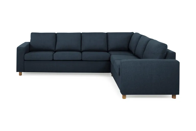 Crazy 5-personers Vendbar L-formet Large Hjørnesofa i Stof, Blå