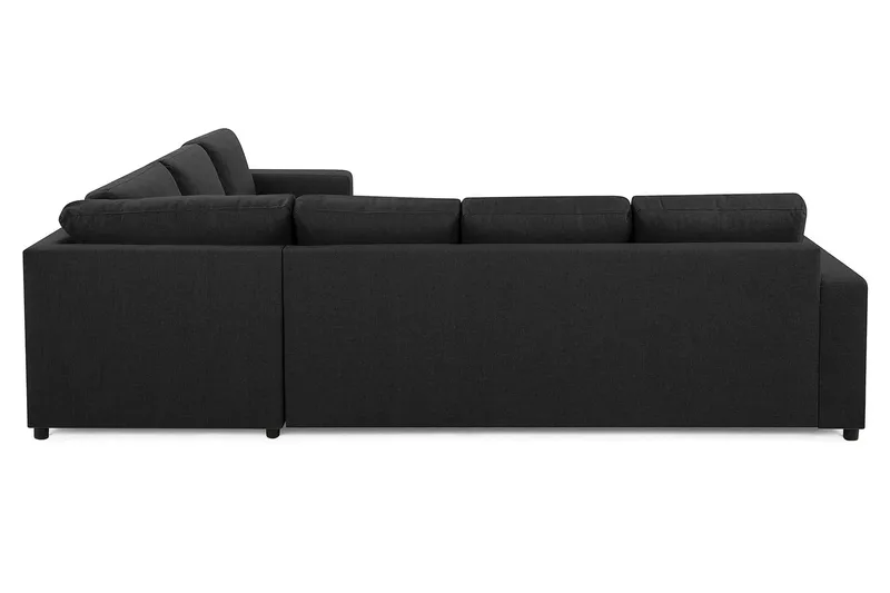 Crazy 5-personers Vendbar L-formet Large Hjørnesofa i Stof - Antracit - Møbler - Sofaer - Hjørnesofa