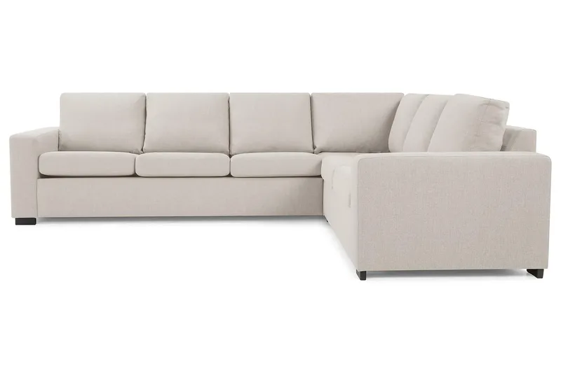 Crazy 5-personers Vendbar L-formet Large Hjørnesofa i Stof - Beige - Møbler - Sofaer - Hjørnesofa