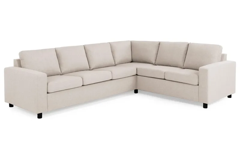 Crazy 5-personers Vendbar L-formet Large Hjørnesofa i Stof - Beige - Møbler - Sofaer - Hjørnesofa