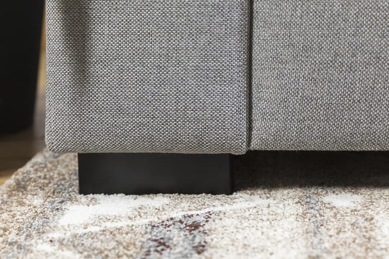 Crazy 5-personers Vendbar L-formet Large Hjørnesofa i Stof - Grå - Møbler - Sofaer - Hjørnesofa