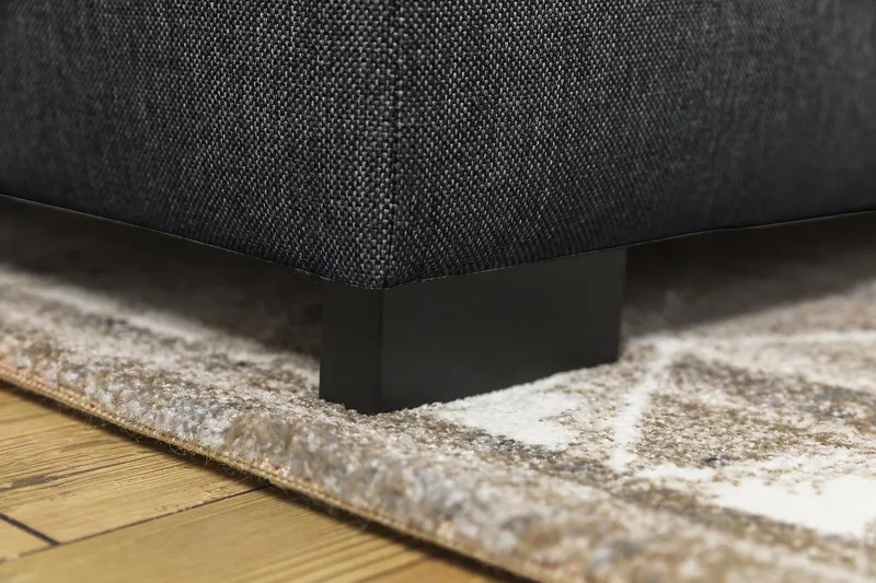 Crazy 5-personers Venstrevendt U-formet Hjørnesofa med Chaiselong i Stof - Mørkegrå - Møbler - Sofaer - Hjørnesofa - Hjørnesofa med chaiselong