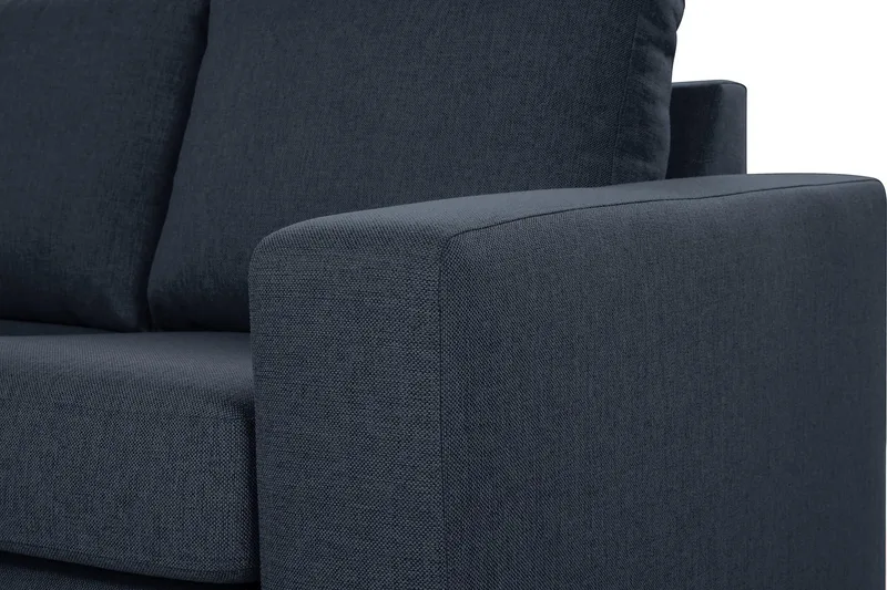 Crazy 5-personers Vendbar L-formet Large Hjørnesofa i Stof - Blå - Møbler - Sofaer - Hjørnesofa