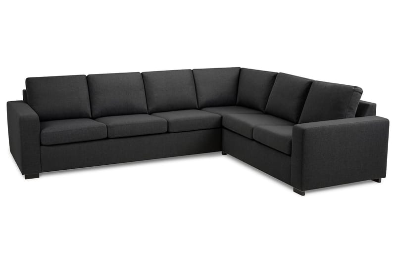 Crazy 5-personers Vendbar L-formet Large Hjørnesofa i Stof - Mørkegrå - Møbler - Sofaer - Hjørnesofa