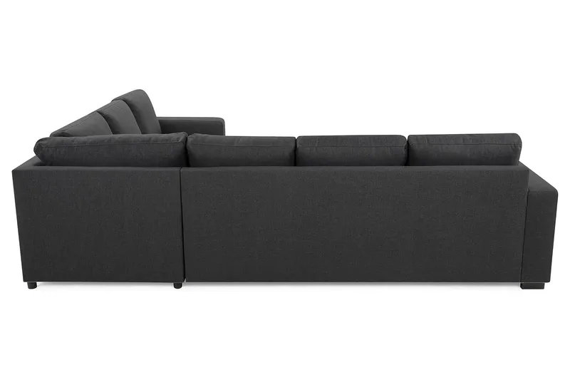 Crazy 5-personers Vendbar L-formet Large Hjørnesofa i Stof - Mørkegrå - Møbler - Sofaer - Hjørnesofa