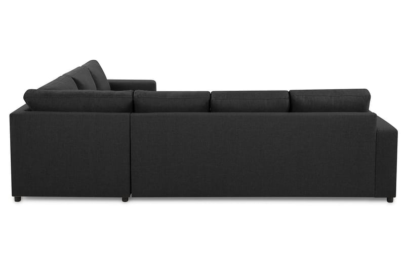 Crazy 5-personers Venstrevendt U-formet Hjørnesofa med Chaiselong i Stof - Antracit - Møbler - Sofaer - Hjørnesofa - Hjørnesofa med chaiselong