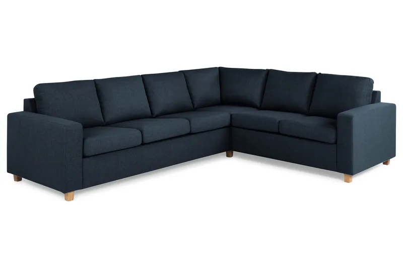 Crazy 5-personers Vendbar L-formet Large Hjørnesofa i Stof - Blå - Møbler - Sofaer - Hjørnesofa