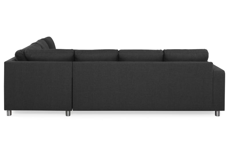 Crazy 5-personers Vendbar L-formet Large Hjørnesofa i Stof - Antracit - Møbler - Sofaer - Hjørnesofa