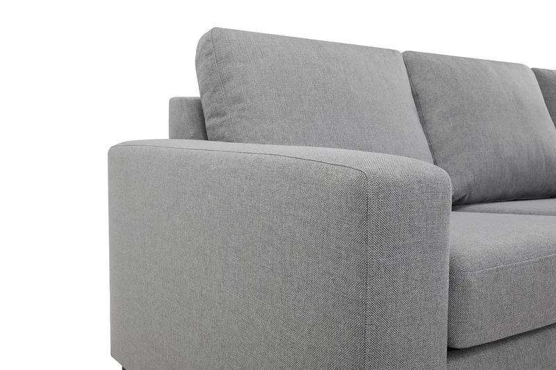 Crazy 5-personers Vendbar L-formet Large Hjørnesofa i Stof - Grå - Møbler - Sofaer - Hjørnesofa