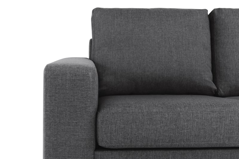 Crazy 5-personers Vendbar L-formet Large Hjørnesofa i Stof - Mørkegrå - Møbler - Sofaer - Hjørnesofa