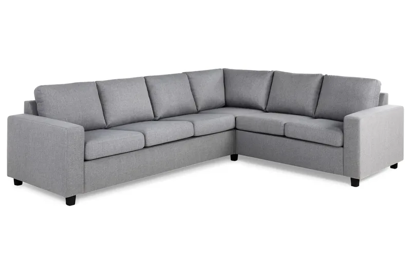 Crazy 5-personers Vendbar L-formet Large Hjørnesofa i Stof - Grå - Møbler - Sofaer - Hjørnesofa