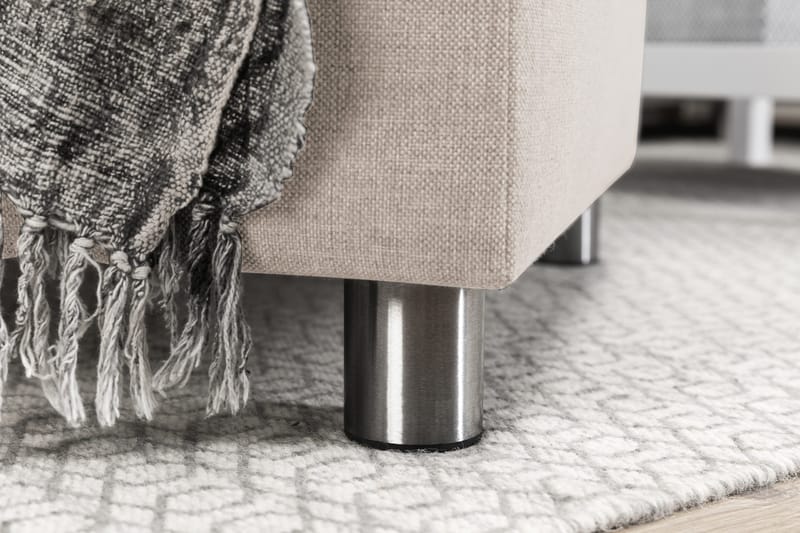 Crazy 5-personers Vendbar L-formet Large Hjørnesofa i Stof - Beige - Møbler - Sofaer - Hjørnesofa