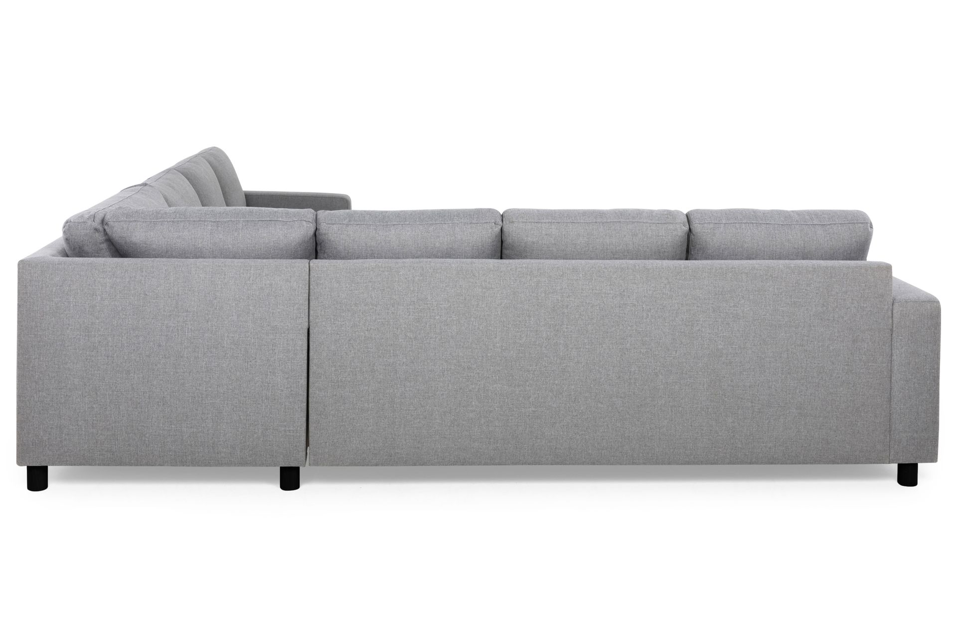 Crazy 6-personers Vendbar L-formet X-Large Hjørnesofa i Stof - Grå - Møbler - Sofaer - Hjørnesofa