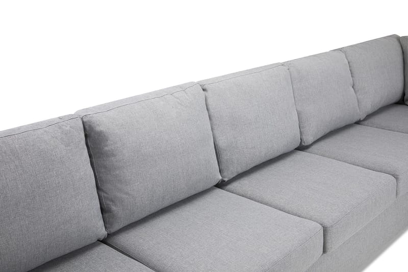 Crazy 6-personers Venstrevendt U-formet X-Large Hjørnesofa med Chaiselong i Stof - Grå - Møbler - Sofaer - Hjørnesofa - Hjørnesofa med chaiselong
