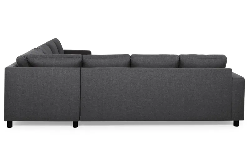 Crazy 6-personers Vendbar L-formet X-Large Hjørnesofa i Stof - Mørkegrå - Møbler - Sofaer - Hjørnesofa
