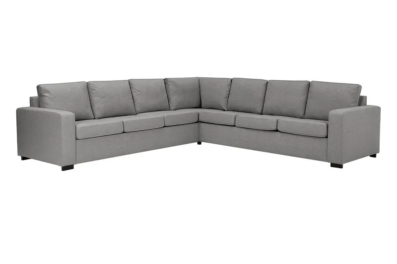 Crazy 6-personers Vendbar L-formet X-Large Hjørnesofa i Stof - Grå - Møbler - Sofaer - Hjørnesofa