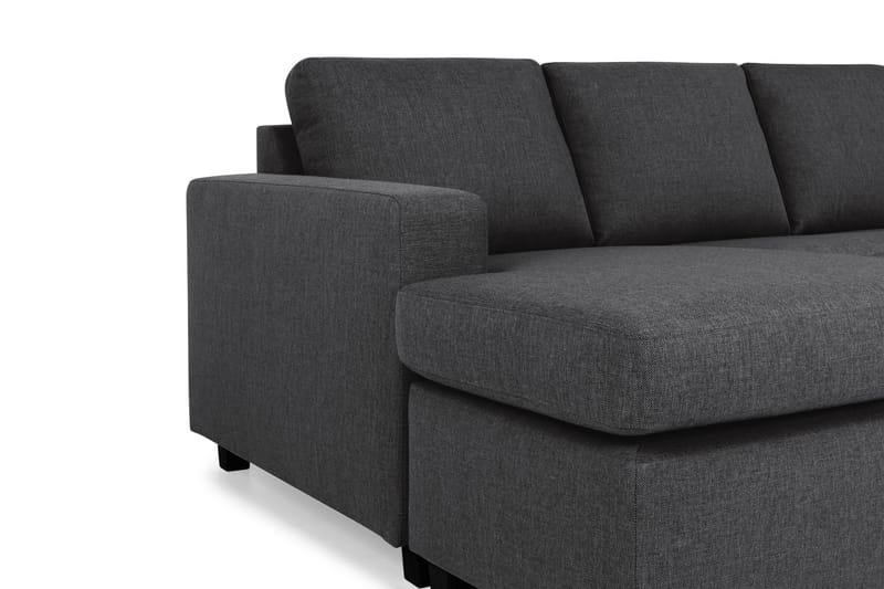 Crazy 6-personers Venstrevendt U-formet Large Hjørnesofa med Chaiselong i Stof - Mørkegrå - Møbler - Sofaer - Hjørnesofa - Hjørnesofa med chaiselong