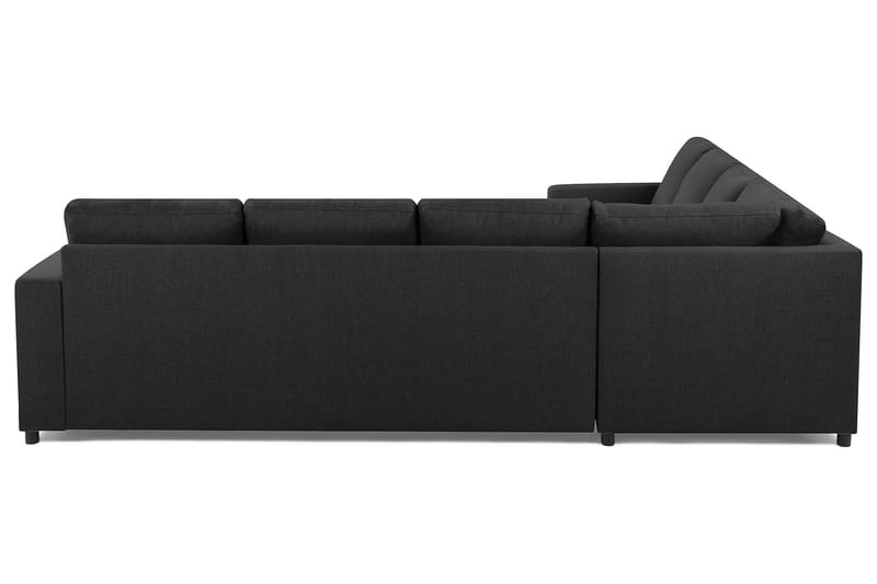 Crazy 6-personers Vendbar L-formet X-Large Hjørnesofa i Stof - Antracit - Møbler - Sofaer - Hjørnesofa