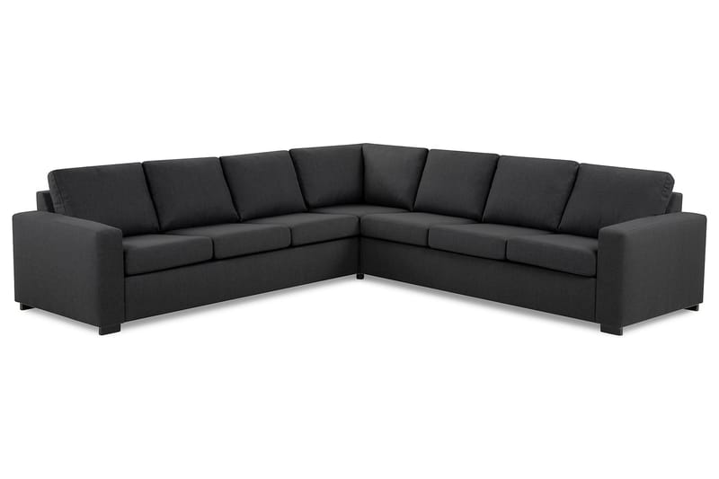 Crazy 6-personers Vendbar L-formet X-Large Hjørnesofa i Stof - Mørkegrå - Møbler - Sofaer - Hjørnesofa