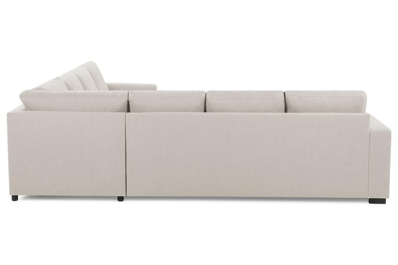 Crazy 6-personers Venstrevendt U-formet Large Hjørnesofa med Chaiselong i Stof - Beige - Møbler - Sofaer - Hjørnesofa - Hjørnesofa med chaiselong