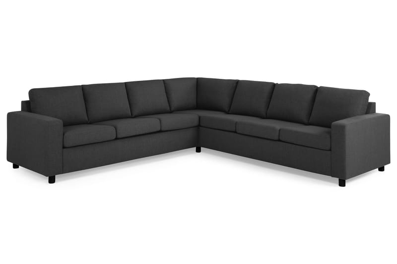 Crazy 6-personers Vendbar L-formet X-Large Hjørnesofa i Stof - Antracit - Møbler - Sofaer - Hjørnesofa