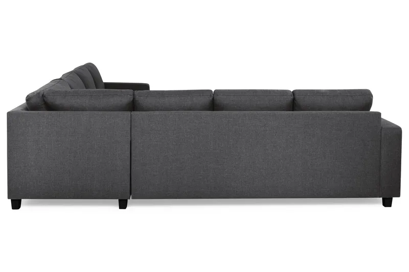Crazy 6-personers Vendbar L-formet X-Large Hjørnesofa i Stof - Mørkegrå - Møbler - Sofaer - Hjørnesofa