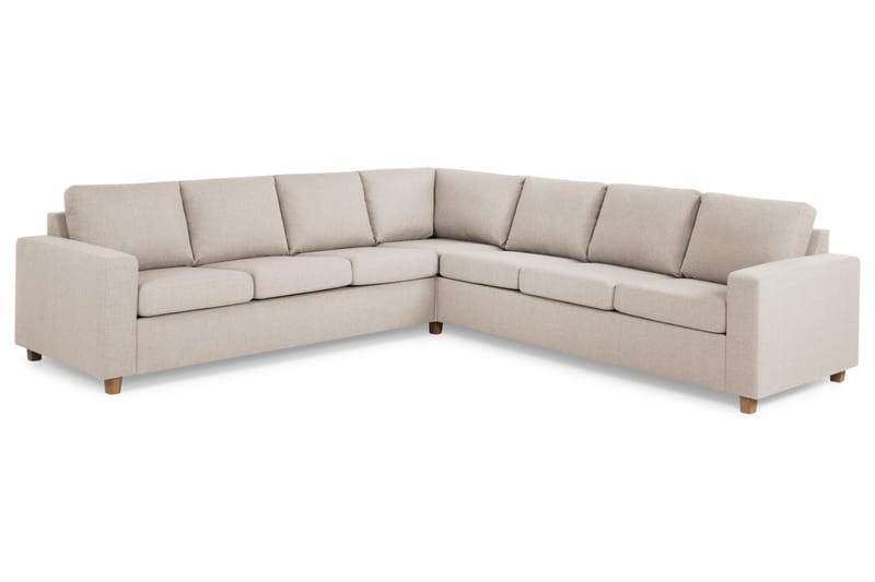 Crazy 6-personers Vendbar L-formet X-Large Hjørnesofa i Stof - Beige - Møbler - Sofaer - Hjørnesofa