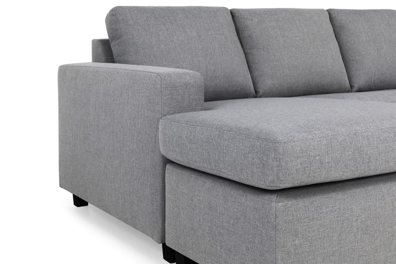 Crazy 6-personers Venstrevendt U-formet Large Hjørnesofa med Chaiselong i Stof - Grå - Møbler - Sofaer - Hjørnesofa - Hjørnesofa med chaiselong