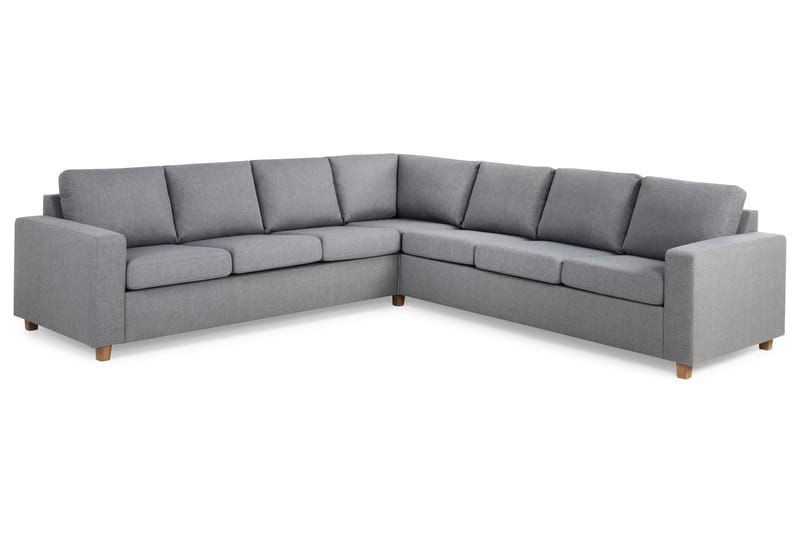 Crazy 6-personers Vendbar L-formet X-Large Hjørnesofa i Stof - Grå - Møbler - Sofaer - Hjørnesofa