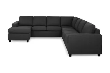 Crazy 6-personers Venstrevendt U-formet Large Hjørnesofa med Chaiselong i Stof
