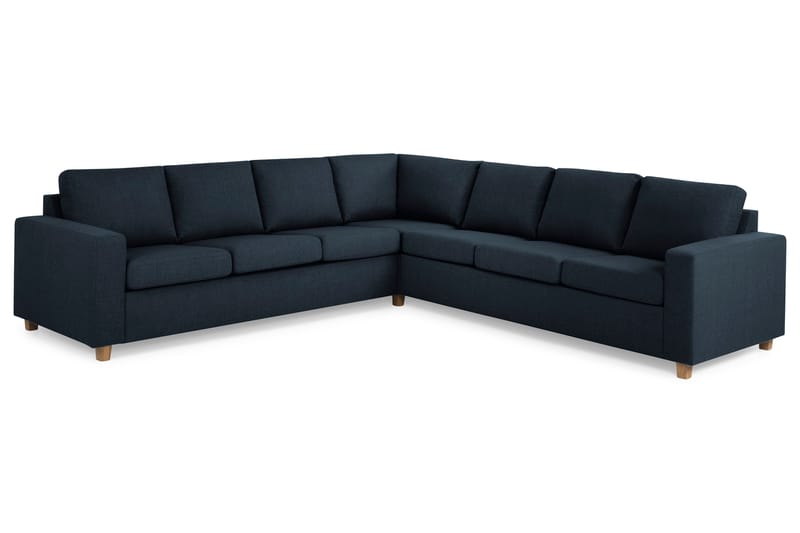 Crazy 6-personers Vendbar L-formet X-Large Hjørnesofa i Stof - Blå - Møbler - Sofaer - Hjørnesofa