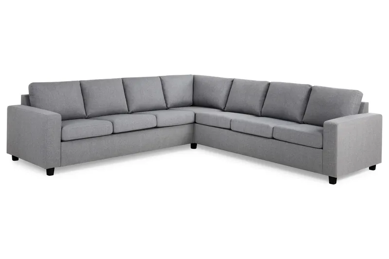 Crazy 6-personers Vendbar L-formet X-Large Hjørnesofa i Stof - Grå - Møbler - Sofaer - Hjørnesofa
