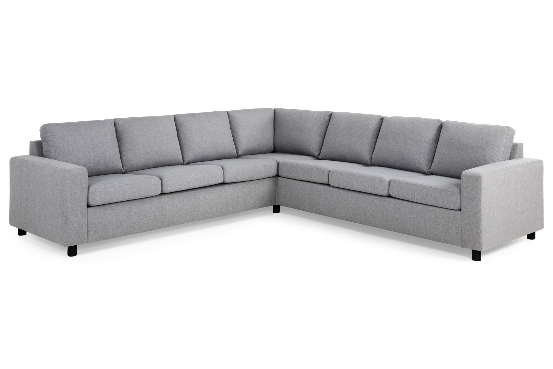 Crazy 6-personers Vendbar L-formet X-Large Hjørnesofa i Stof - Grå - Møbler - Sofaer - Hjørnesofa