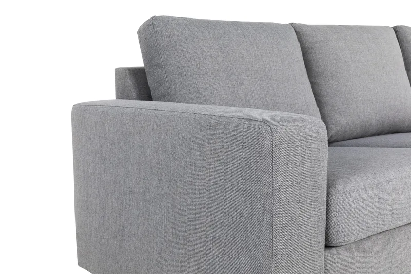 Crazy 6-personers Vendbar L-formet X-Large Hjørnesofa i Stof - Grå - Møbler - Sofaer - Hjørnesofa