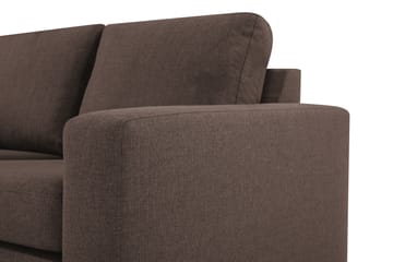 Crazy 6-personers Venstrevendt U-formet X-Large Hjørnesofa med Chaiselong i Stof - Brun - Møbler - Sofaer - Hjørnesofa - Hjørnesofa med chaiselong
