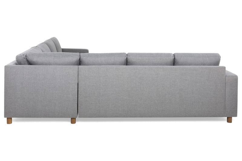 Crazy 6-personers Venstrevendt U-formet Large Hjørnesofa med Chaiselong i Stof - Grå - Møbler - Sofaer - Hjørnesofa - Hjørnesofa med chaiselong