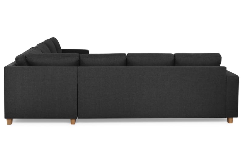 Crazy 6-personers Vendbar L-formet X-Large Hjørnesofa i Stof - Antracit - Møbler - Sofaer - Hjørnesofa