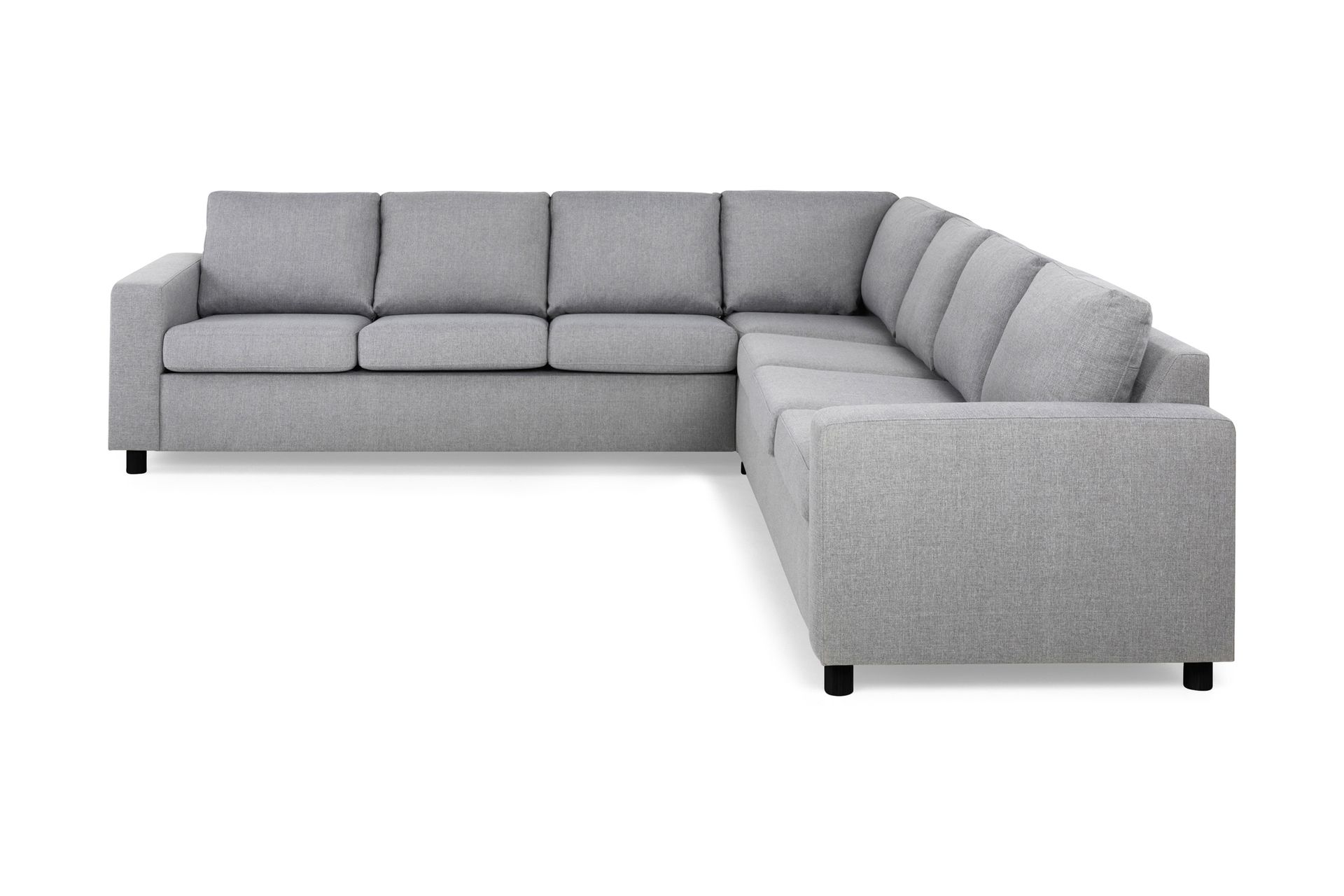 Crazy 6-personers Vendbar L-formet X-Large Hjørnesofa i Stof - Grå - Møbler - Sofaer - Hjørnesofa