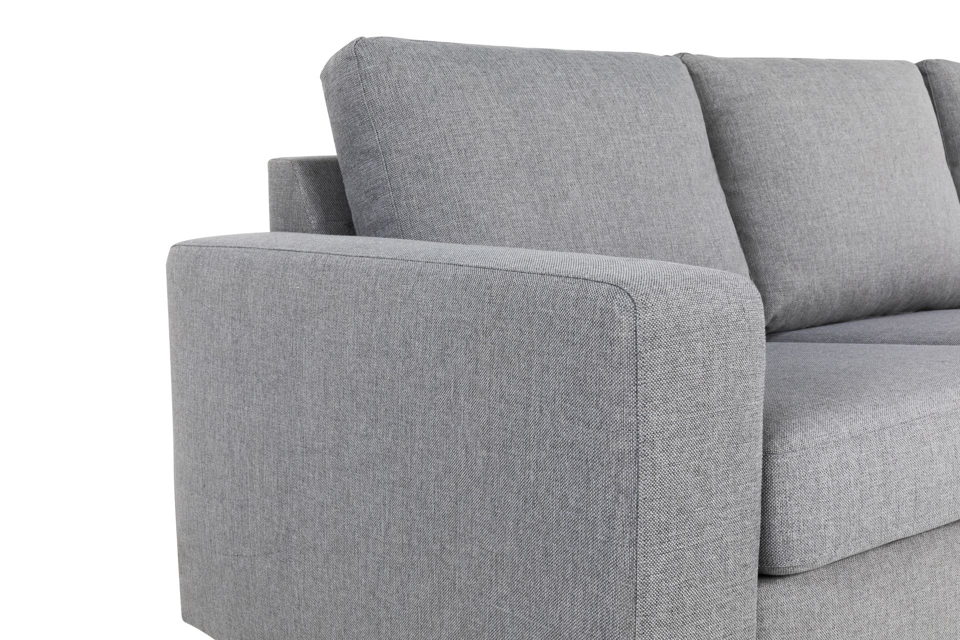 Crazy 6-personers Vendbar L-formet X-Large Hjørnesofa i Stof - Grå - Møbler - Sofaer - Hjørnesofa