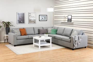 Crazy 6-personers Vendbar L-formet X-Large Hjørnesofa i Stof - Grå - Møbler - Sofaer - Hjørnesofa