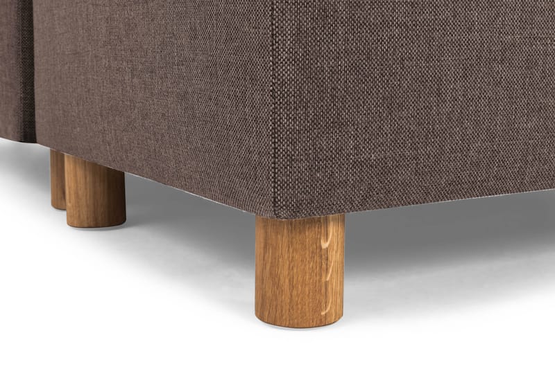 Crazy 6-personers Vendbar L-formet X-Large Hjørnesofa i Stof - Brun - Møbler - Sofaer - Hjørnesofa