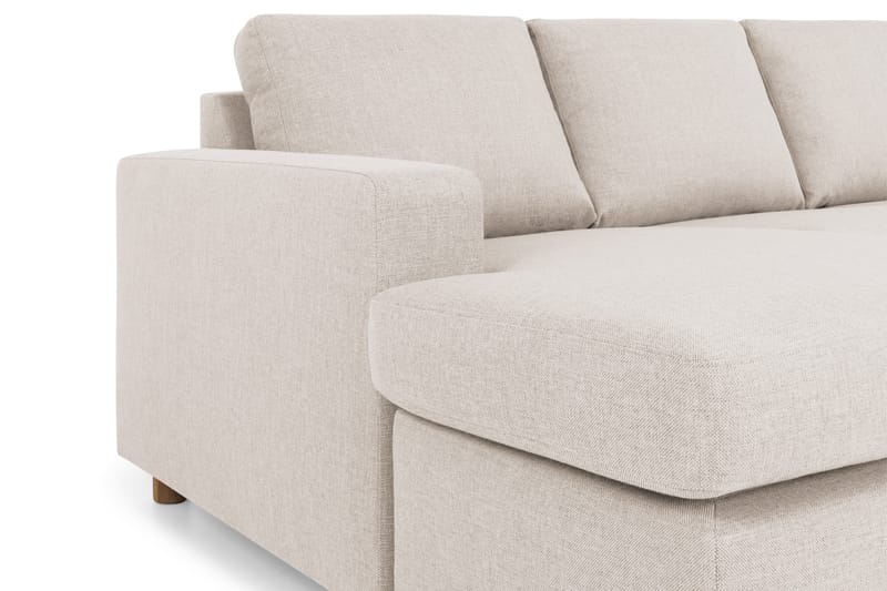 Crazy 6-personers Venstrevendt U-formet Large Hjørnesofa med Chaiselong i Stof - Beige - Møbler - Sofaer - Hjørnesofa - Hjørnesofa med chaiselong