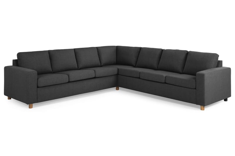 Crazy 6-personers Vendbar L-formet X-Large Hjørnesofa i Stof - Antracit - Møbler - Sofaer - Hjørnesofa