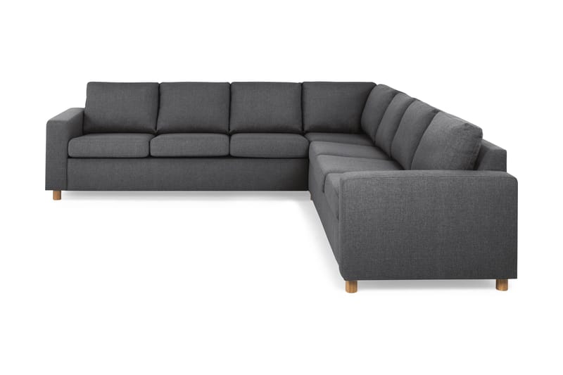 Crazy 6-personers Vendbar L-formet X-Large Hjørnesofa i Stof - Mørkegrå - Møbler - Sofaer - Hjørnesofa