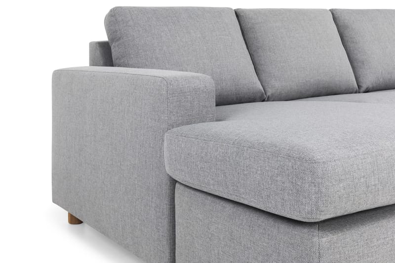 Crazy 6-personers Venstrevendt U-formet Large Hjørnesofa med Chaiselong i Stof - Grå - Møbler - Sofaer - Hjørnesofa - Hjørnesofa med chaiselong