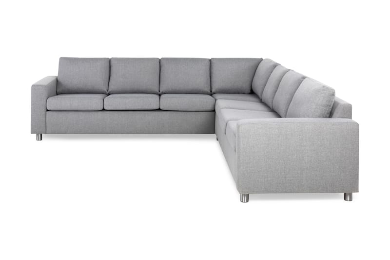 Crazy 6-personers Vendbar L-formet X-Large Hjørnesofa i Stof - Grå - Møbler - Sofaer - Hjørnesofa