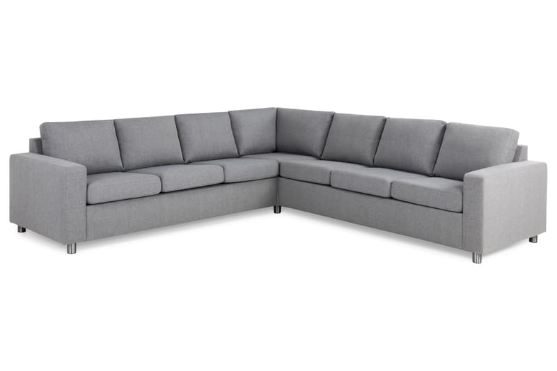 Crazy 6-personers Vendbar L-formet X-Large Hjørnesofa i Stof - Grå - Møbler - Sofaer - Hjørnesofa